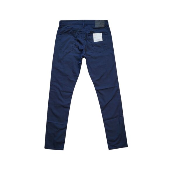 Adriano Goldschmied Tellis Slim Fit Performance Twill Pants in Navy Men's 32X34 - Picture 2 of 7
